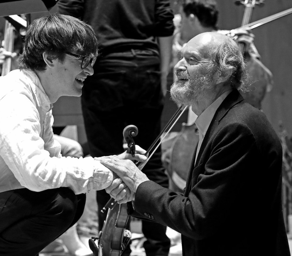 Hugo Ticciati and Arvo Part on stage