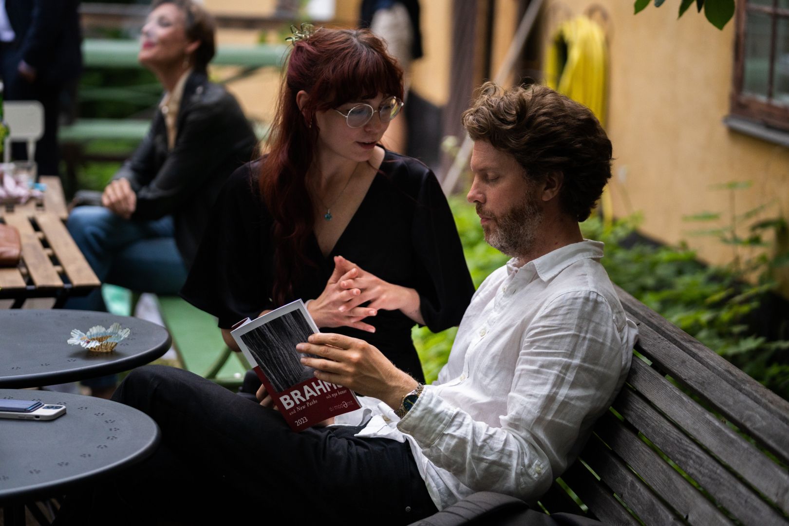 Image of a team talking